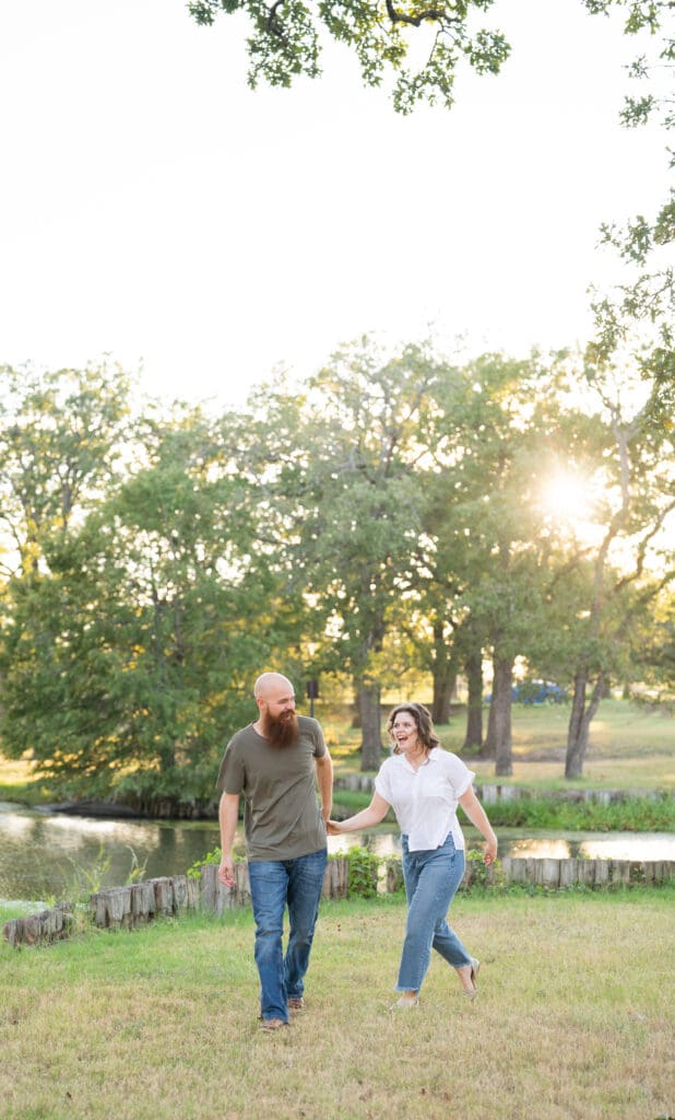 college station engagement photos