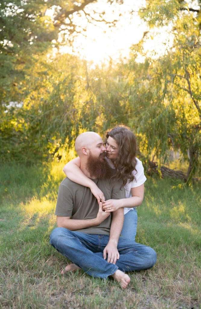 college station engagement photos