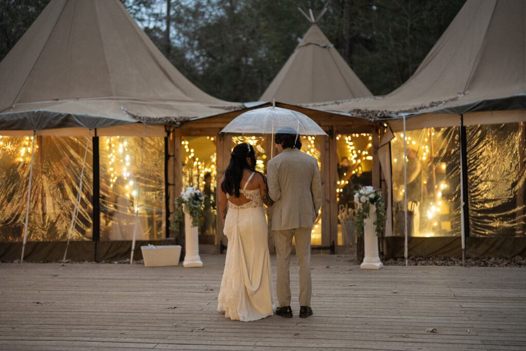 intimate Houston wedding at At The Shire Tipis photographed by a Houston intimate wedding photographer
